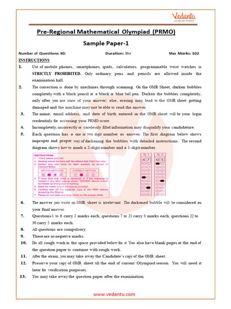 pre rmo papers