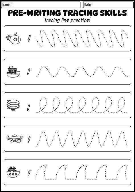 Pre Writing Worksheets