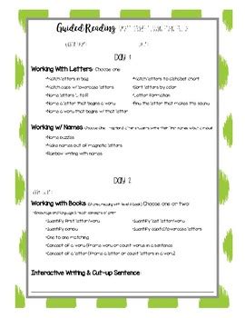 Read Online Pre A Guided Reading Lesson 