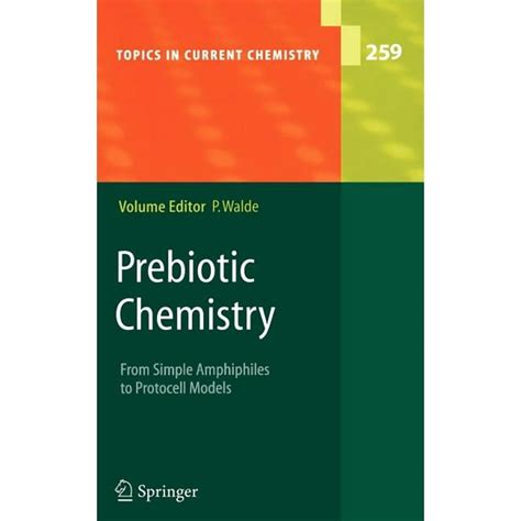 Read Prebiotic Chemistry From Simple Amphiphiles To Protocell Models Hardcover 