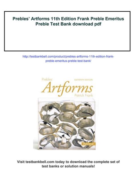 Read Prebles Artforms 11Th Edition Free 