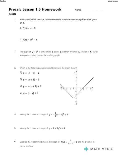 precalc lesson masters
