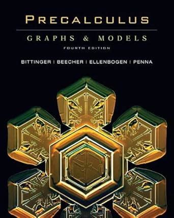 Precalculus Graphs And Models Graphing Calculator Package 3rd Edition