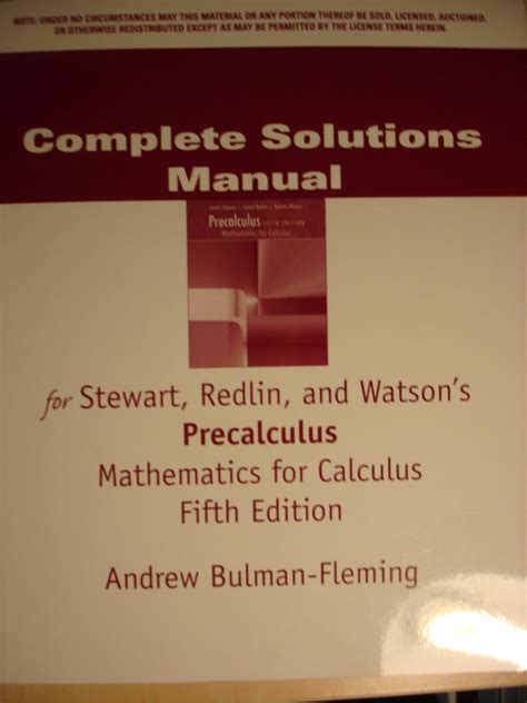 Read Precalculus Mathematics For Calculus 5Th Edition Solutions Manual Pdf 