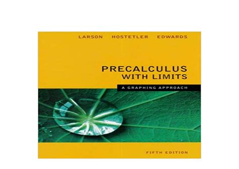 Full Download Precalculus With Limits 5Th Edition Solutions 