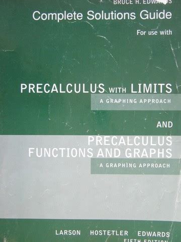 Read Online Precalculus With Limits Answers Fifth Edition 
