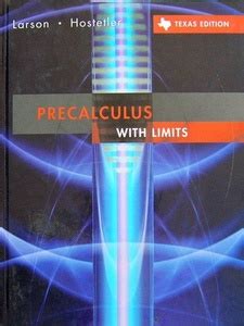 Read Online Precalculus With Limits Texas Edition 
