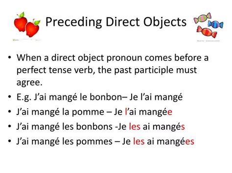 Preceding Direct Object