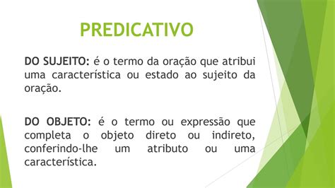 Predicado Do Objeto