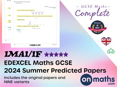 Predicted Maths Paper 1 2024