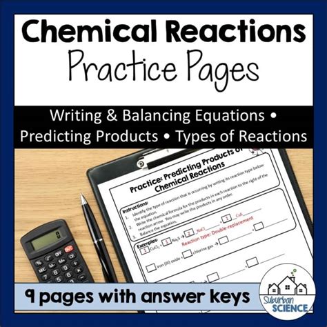 predicting products and balancing word equations