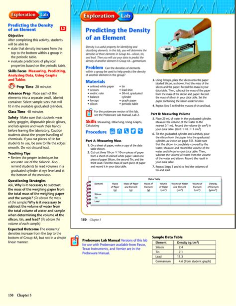 Download Predicting The Density Of An Element Chemistry With Mr 