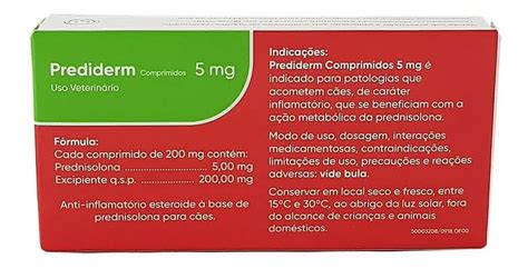 Prediderm 5mg Bula