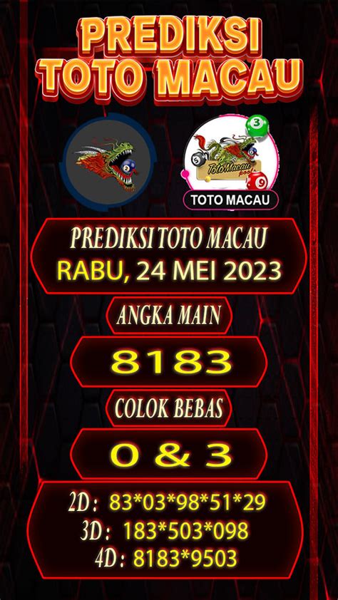 PREDIKSI JITU TOTO MACAU HARI INI 📄 Prediksi Macau Hari Ini: Paito Macau | Syair Macau | Grafik Macau