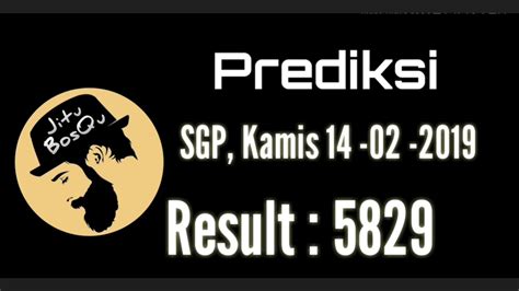 prediksi sgp kamis 14 februari 2019