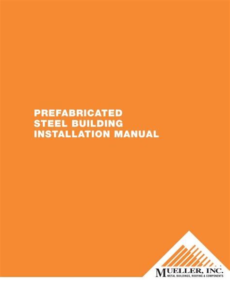 Download Prefabricated Steel Building Installation Manual 