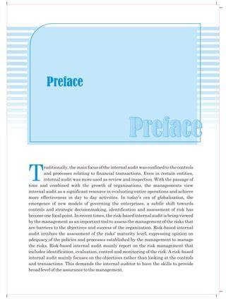 preface internal auditing assurance consult