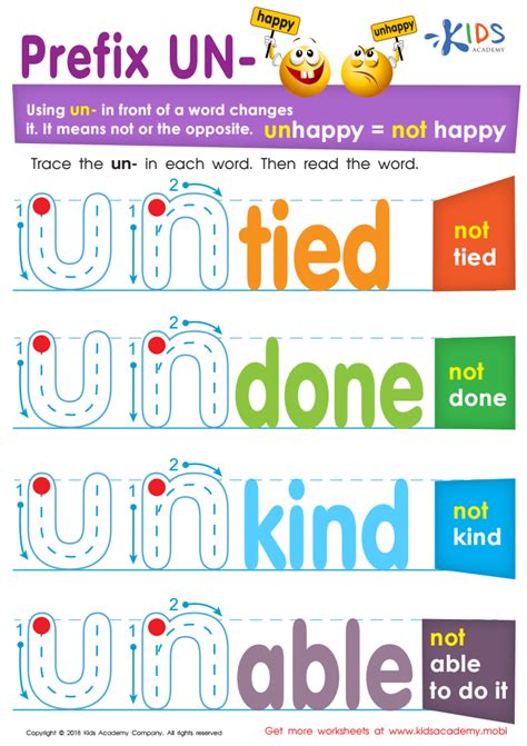 Prefix Un Worksheet For Kids Kids Academy Prefix Un Worksheet - Prefix Un Worksheet