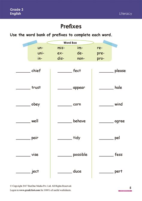 Prefix Worksheet 6th Grade   Prefix Worksheets - Prefix Worksheet 6th Grade