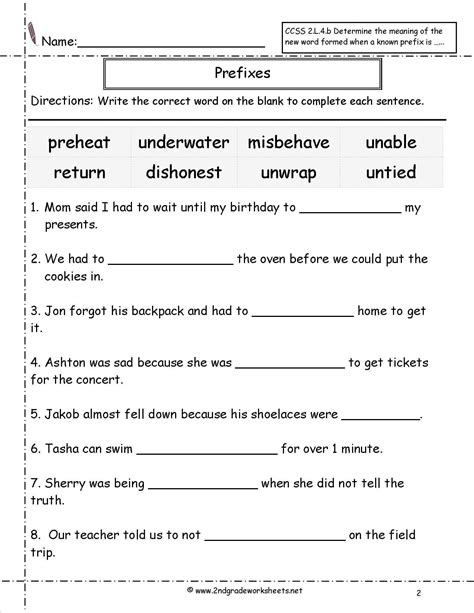 Prefixes Worksheets For 2nd Grade   20 Prefix Suffix Worksheet 3rd Grade - Prefixes Worksheets For 2nd Grade