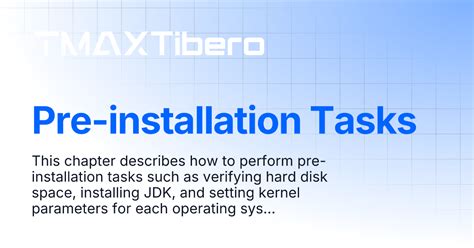 Read Online Preinstallation Tasks Installation And Configuration Guide 