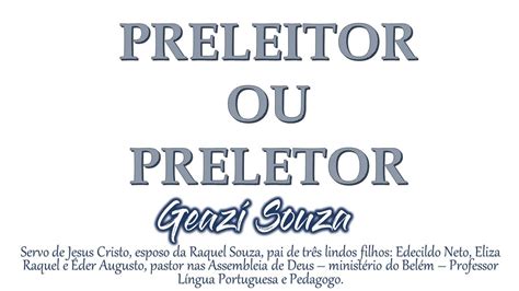 Preleitor Ou Preletor