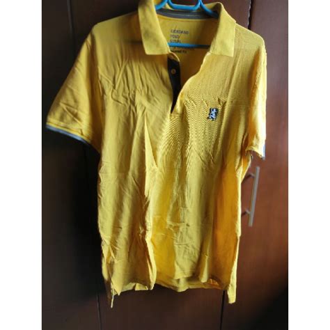 Preloved Polo Shirt Men Plain With List Baju Kaos Berkerah - Baju Kaos Berkerah