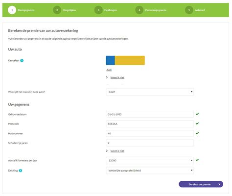 premie berekenen