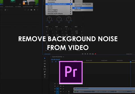 premiere pro how to reduce background noise