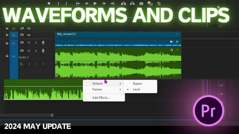 premiere show waveforms