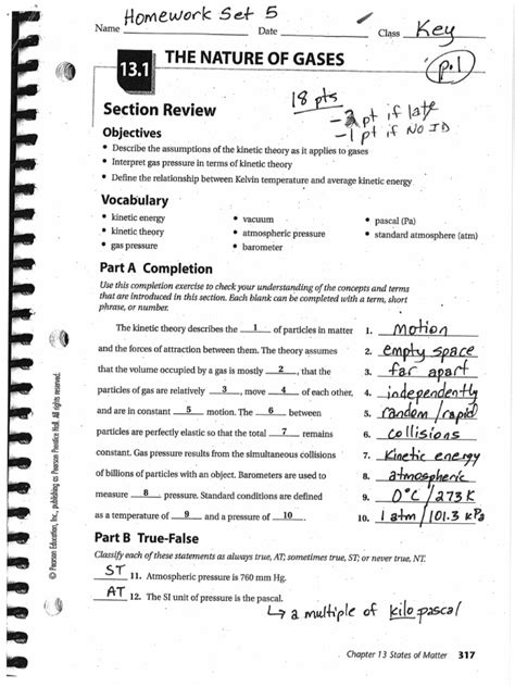 Prentice Hall Chemistry Test Answer Key