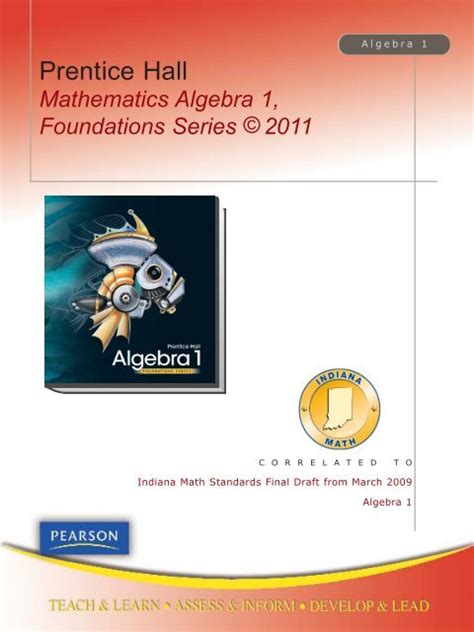 Prentice Hall Foundations Algebra 1 Answer Keys