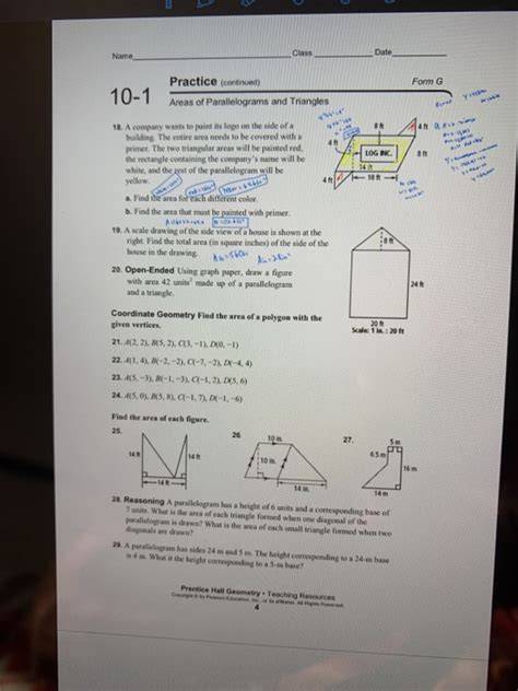 prentice hall geometry 10 8 practice answers