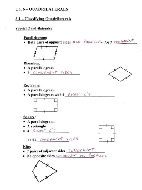 Prentice Hall Geometry Chapter 6 Answers