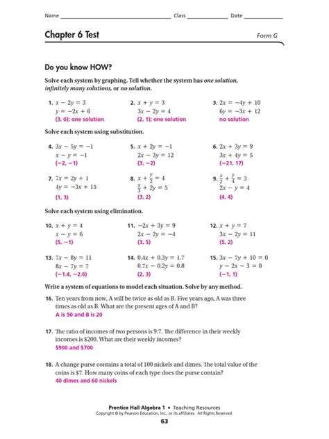 Prentice Hall Mathematic Answers