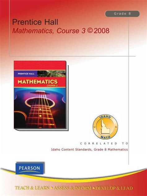 Prentice Hall Mathematics Course 3 Teacher Edition