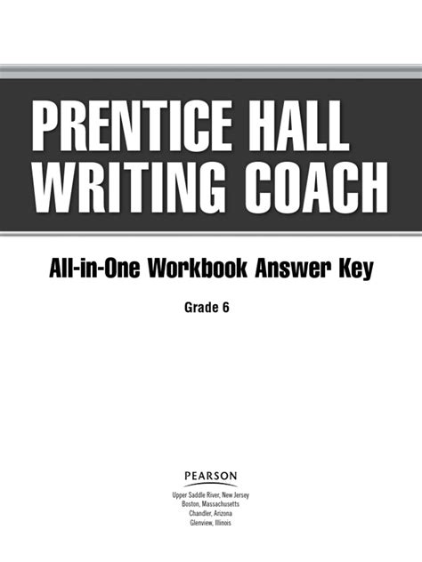 prentice hall writing coach answer key 11