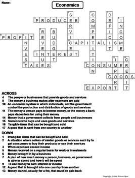 Full Download Prentice Hall Economics Vocabulary Practice Crossword Puzzle 