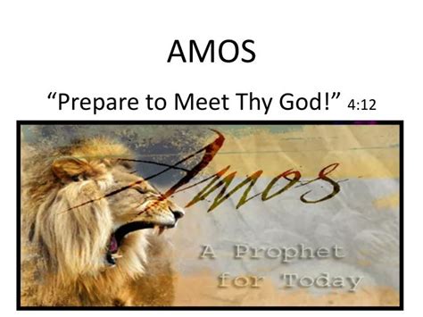 Prepare To Meet Thy God