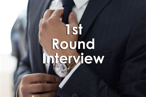 preparing for first round interview