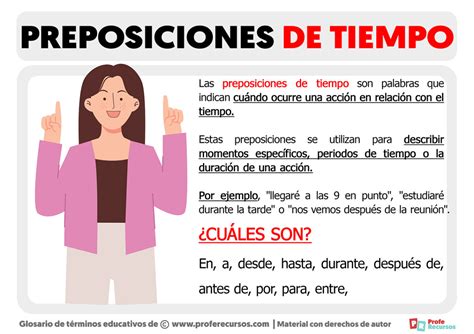 Preposiciones De Tiempo