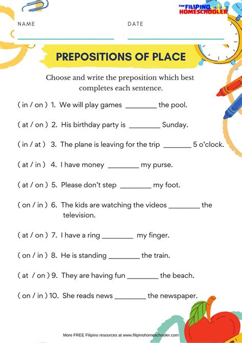 Preposition In On At Worksheet Live Worksheets Preposition Worksheet Esl - Preposition Worksheet Esl