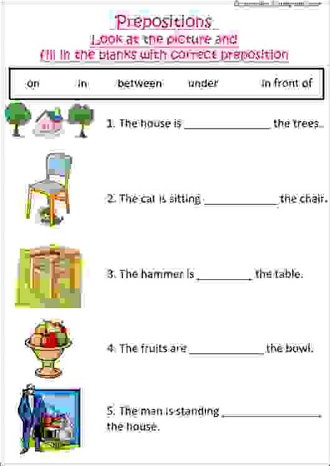 Preposition Worksheets 1st Grade Free Teaching Resources Tpt First Grade Prepositions Worksheet - First Grade Prepositions Worksheet