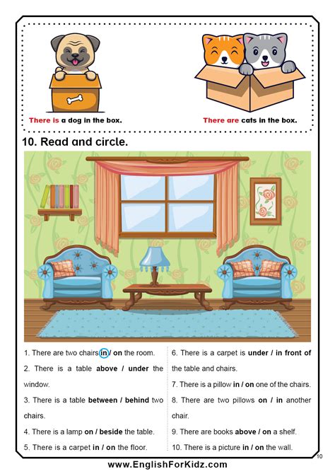 Preposition Worksheets And Activities Parts Of Speech Worksheet On Prepositions - Worksheet On Prepositions