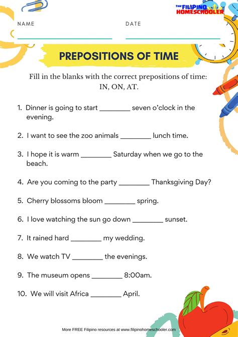 Prepositions Of Time Worksheets In On At Games4esl Preposition Worksheet Esl - Preposition Worksheet Esl
