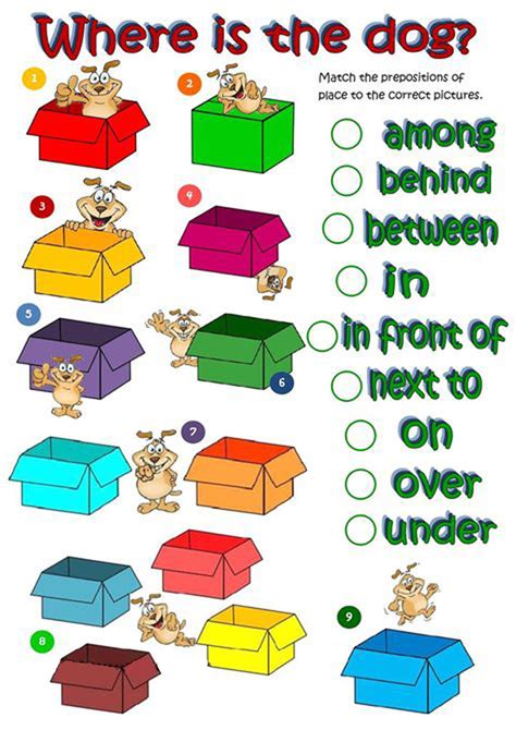 Prepositions Printable Activities Behind In Inside On Over Preposition Worksheet For Kids - Preposition Worksheet For Kids