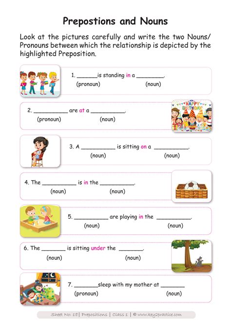 Prepositions Worksheet For Classes 9 And 10 Ncert Prepositions Worksheet High School - Prepositions Worksheet High School