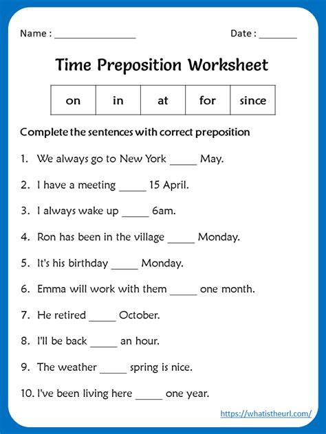Prepositions Worksheets 5th Grade   Preposition Worksheets Types Of Prepositions - Prepositions Worksheets 5th Grade