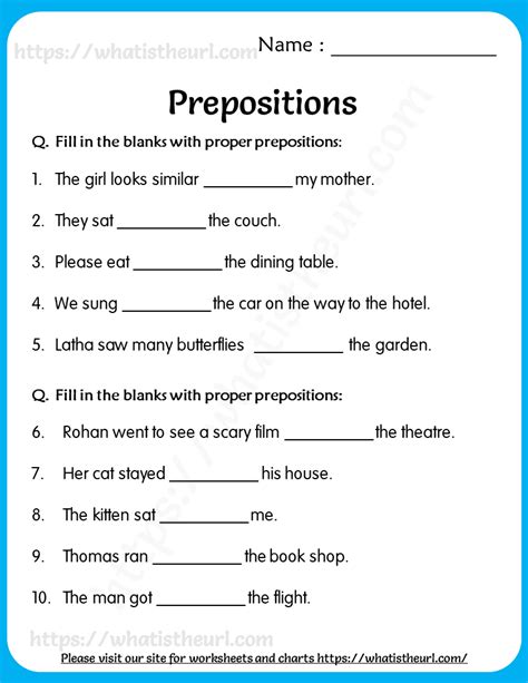 Prepositions Worksheets Prepositions Worksheet 5th Grade - Prepositions Worksheet 5th Grade