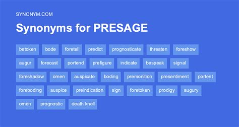 Presage Antonym